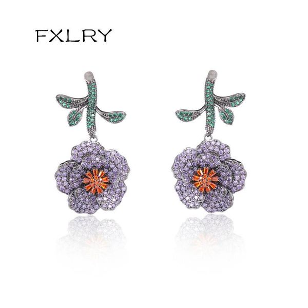 dangle & chandelier fxlry fashion cubic zirconia purple flower dangling earring for women wedding jewelry, Silver
dangle & chandelier fxlry fashion cubic zirconia purple flower dangling earring for women wedding jewelry, Silver