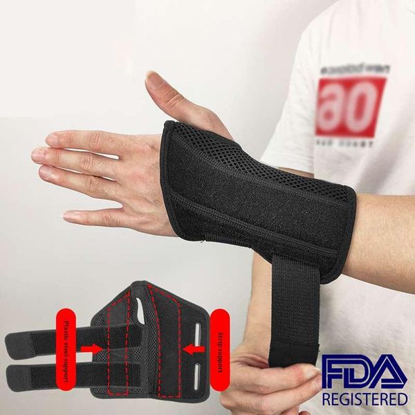 wrist support carpal brace forearm splint band strap pain relieve soft moisture-wicking protector pad, Black;red
wrist support carpal brace forearm splint band strap pain relieve soft moisture-wicking protector pad, Black;red