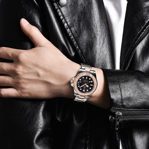 wristwatches pagani design brand men's watch ceramic bezel sapphire glass automatic mechanical stainless steel waterproof men nh35a, Slivery;brown
wristwatches pagani design brand men's watch ceramic bezel sapphire glass automatic mechanical stainless steel waterproof men nh35a, Slivery;brown