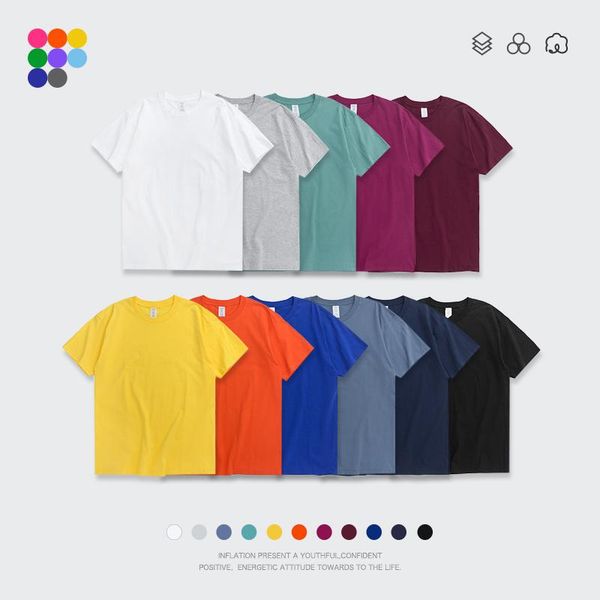men's t-shirts inflation multicolors round neck men women summer tees basic loose fit 100% cotton short sleeve, White;black
men's t-shirts inflation multicolors round neck men women summer tees basic loose fit 100% cotton short sleeve, White;black
