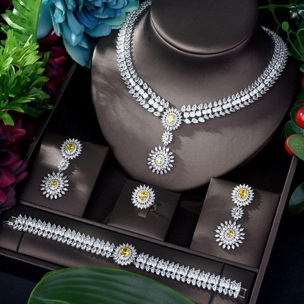 earrings & necklace hibride luxury geometry dubai jewelry set nigerian wedding african bridal jewellery cubic zircon bijoux n-359, Silver
earrings & necklace hibride luxury geometry dubai jewelry set nigerian wedding african bridal jewellery cubic zircon bijoux n-359, Silver