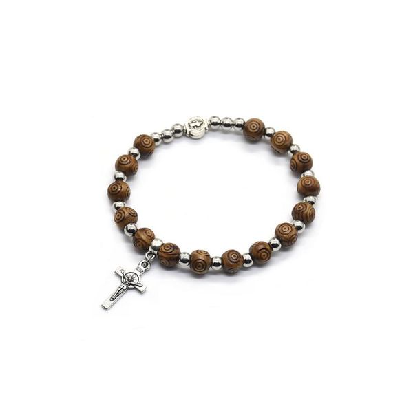 link, chain saint benedict wooden prayer beads rosary bracelet crucifix cross rosaries first communion confirmation baptism gifts, Black
link, chain saint benedict wooden prayer beads rosary bracelet crucifix cross rosaries first communion confirmation baptism gifts, Black
