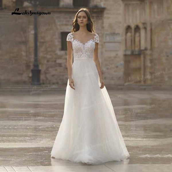 other wedding dresses 2021 boho lace dress with cap sleeve v-neck chiffon beach bridal embroidery applique vestido de novia button back, White
other wedding dresses 2021 boho lace dress with cap sleeve v-neck chiffon beach bridal embroidery applique vestido de novia button back, White