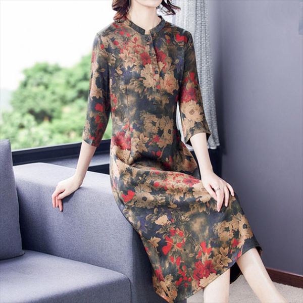 casual dresses spring bodycon mulberry silk office lady midi dress autumn women korean vintage print 2021 elegant party vestidos, Black;gray
casual dresses spring bodycon mulberry silk office lady midi dress autumn women korean vintage print 2021 elegant party vestidos, Black;gray