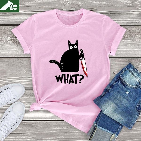 women's t-shirt 100 cotton cat what t shirt murderous with knife funny gifts tshirt kawaii harajuku womens tees men streetwear, White
women's t-shirt 100 cotton cat what t shirt murderous with knife funny gifts tshirt kawaii harajuku womens tees men streetwear, White