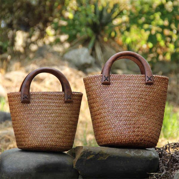 evening bags handmade wood handle straw bag vintage woven hands seaside vacation rattan bucket 12hv
evening bags handmade wood handle straw bag vintage woven hands seaside vacation rattan bucket 12hv