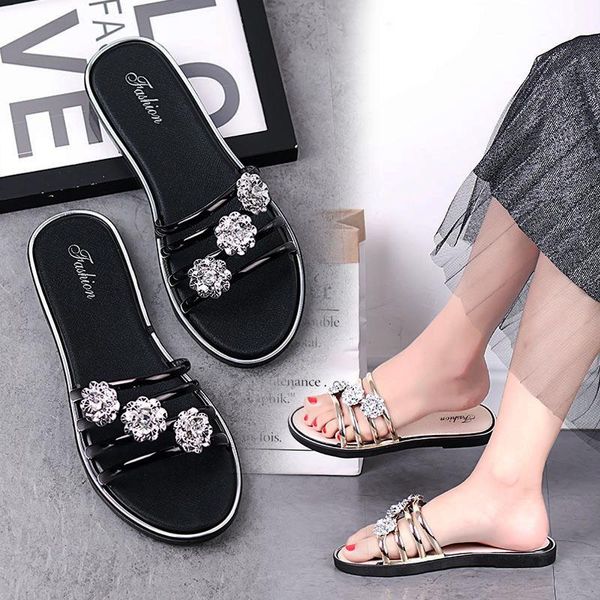 slippers women's 2021 outdoor summer half fashion flower beach shoes sandals flat casual, Black
slippers women's 2021 outdoor summer half fashion flower beach shoes sandals flat casual, Black