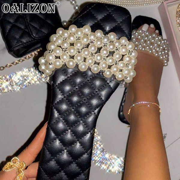summer women flip flops flat pearly soft sole open toes slides beaded leisure slippers shoes, Black
summer women flip flops flat pearly soft sole open toes slides beaded leisure slippers shoes, Black