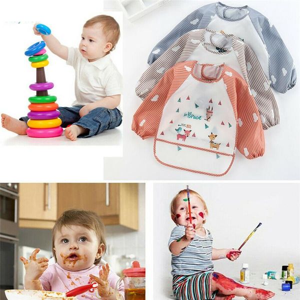 bibs & burp cloths baby bib waterproof wear resistant round neck long sleeve elastic cuffs cartoon animal print cute overalls
bibs & burp cloths baby bib waterproof wear resistant round neck long sleeve elastic cuffs cartoon animal print cute overalls