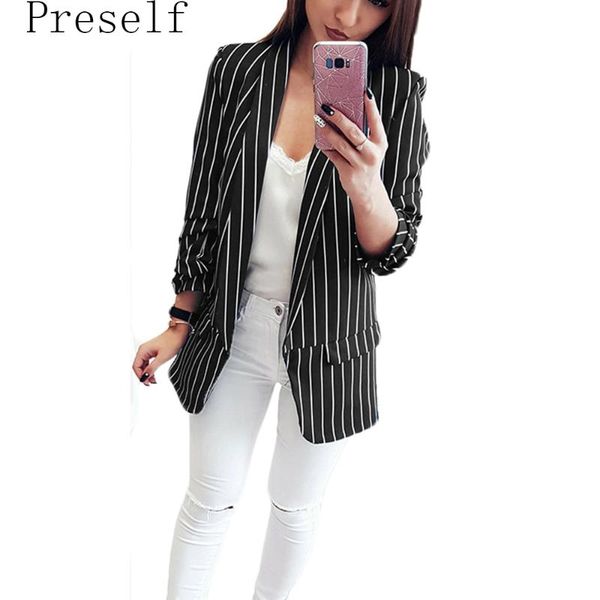 women's suits & blazers preself autumn women slim blazer coat 2021 fashion casual jackets striped long sleeve open stitch suit ladies, White;black
women's suits & blazers preself autumn women slim blazer coat 2021 fashion casual jackets striped long sleeve open stitch suit ladies, White;black