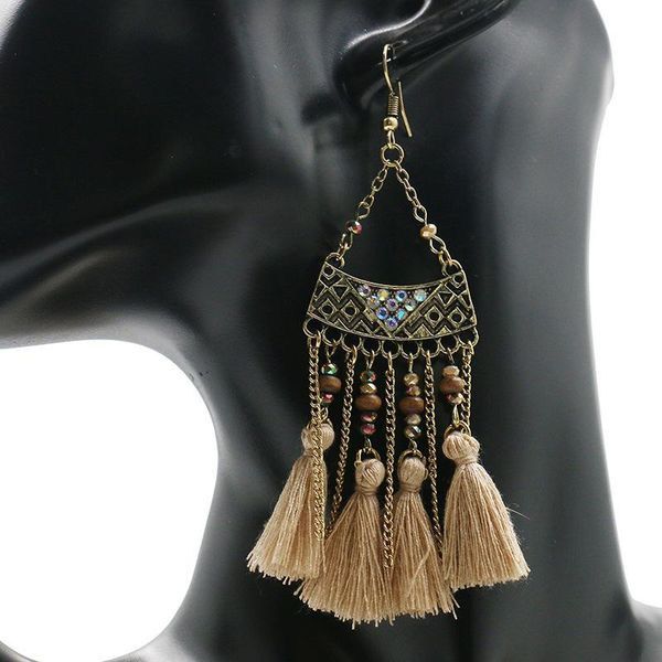 dangle & chandelier fashionable tassel earrings for women with retro alloy chain pendant, Silver
dangle & chandelier fashionable tassel earrings for women with retro alloy chain pendant, Silver