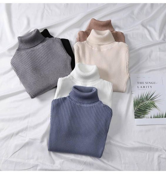 women's sweaters laertes 2021 autumn winter knitted sweater women korean turtleneck long sleeve pullover female jumper green knitwear, White;black
women's sweaters laertes 2021 autumn winter knitted sweater women korean turtleneck long sleeve pullover female jumper green knitwear, White;black
