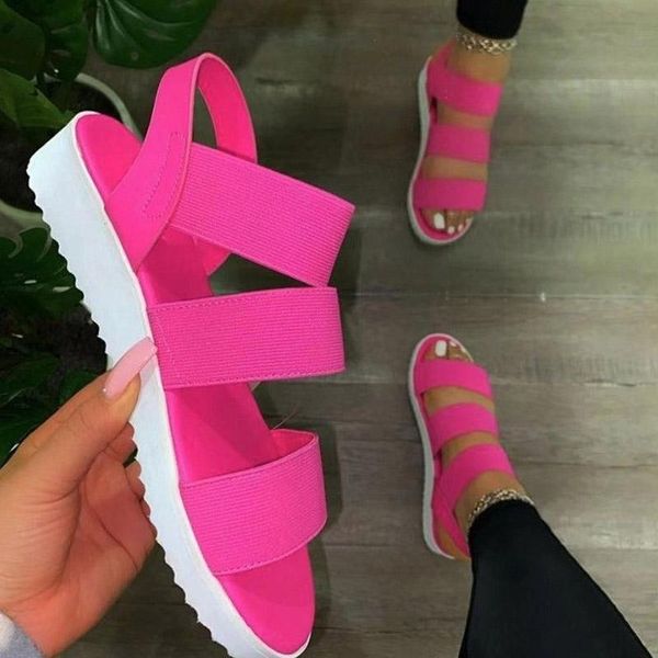 summer women stretch sandals platform wedges low heel elastic strap candy color outdoor beach casual leisure shoes ladies 2021, Black
summer women stretch sandals platform wedges low heel elastic strap candy color outdoor beach casual leisure shoes ladies 2021, Black