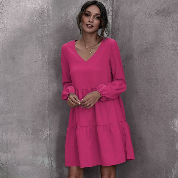 selling 2020 autumn 7 colors casual v-neck long-sleeve dress womens clothing one piece dropshipping, Black;gray
selling 2020 autumn 7 colors casual v-neck long-sleeve dress womens clothing one piece dropshipping, Black;gray