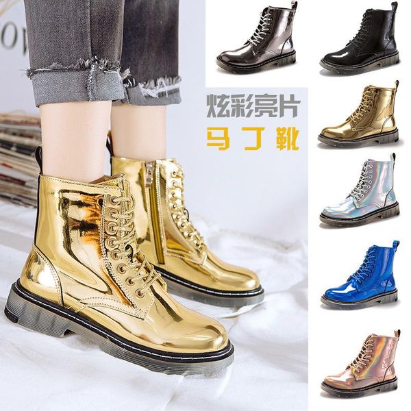 boots women ankle platform patent leather autumn botas mujer female comfortable shoes chunky motorcycle, Black
boots women ankle platform patent leather autumn botas mujer female comfortable shoes chunky motorcycle, Black