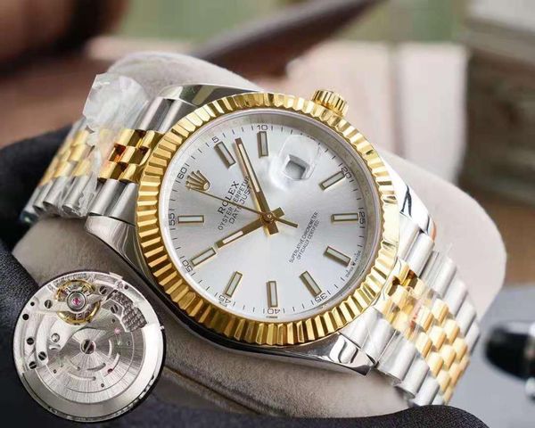 wristwatches 2021r factory log series ol watch sapphire mirror small window convex lens calendar stainless steel strap men's luxury, Slivery;brown
wristwatches 2021r factory log series ol watch sapphire mirror small window convex lens calendar stainless steel strap men's luxury, Slivery;brown
