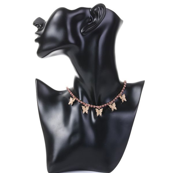 luxury bling cuban chain gold silver color butterfly pendant full rhinestone choker chain necklace women jewelry romantic gifts
luxury bling cuban chain gold silver color butterfly pendant full rhinestone choker chain necklace women jewelry romantic gifts
