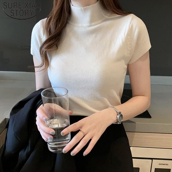 korean knitted women blusas mujer de moda 2021 casual women clothing summer solid slim turtleneck blouse blusas 8622 50, White
korean knitted women blusas mujer de moda 2021 casual women clothing summer solid slim turtleneck blouse blusas 8622 50, White