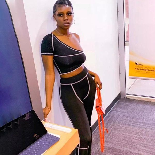women's tracksuits cutubly 2 piece sets solid short sleeve two set for women off shoulder elegant party club suit 2021, Gray
women's tracksuits cutubly 2 piece sets solid short sleeve two set for women off shoulder elegant party club suit 2021, Gray