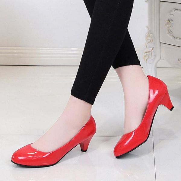 dress shoes plus size 35-42 ol office woman patent leather pumps medium heel women wedding ladies apatos mujer 71l66, Black
dress shoes plus size 35-42 ol office woman patent leather pumps medium heel women wedding ladies apatos mujer 71l66, Black