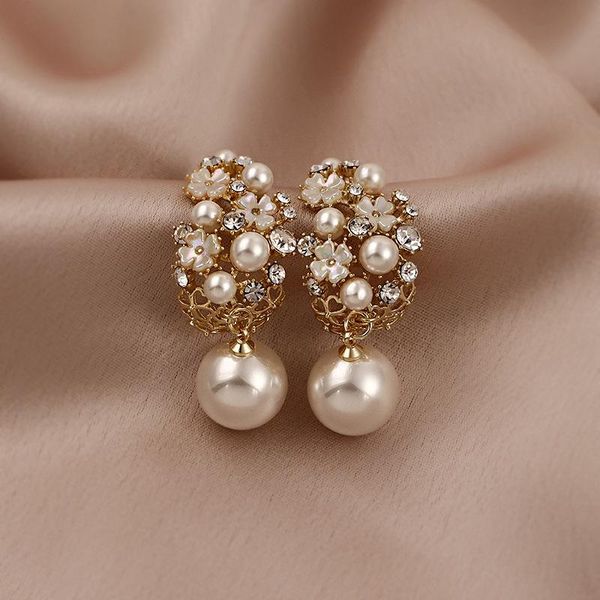 dangle & chandelier 2021 arrival simulated-pearl vintage geometric simple micro inlaid hollow flower pearl women earrings, Silver
dangle & chandelier 2021 arrival simulated-pearl vintage geometric simple micro inlaid hollow flower pearl women earrings, Silver