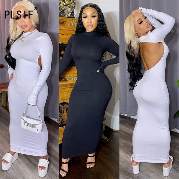 casual dresses european design women dress backless long sleeve black white maxi female bodycon, Black;gray
casual dresses european design women dress backless long sleeve black white maxi female bodycon, Black;gray