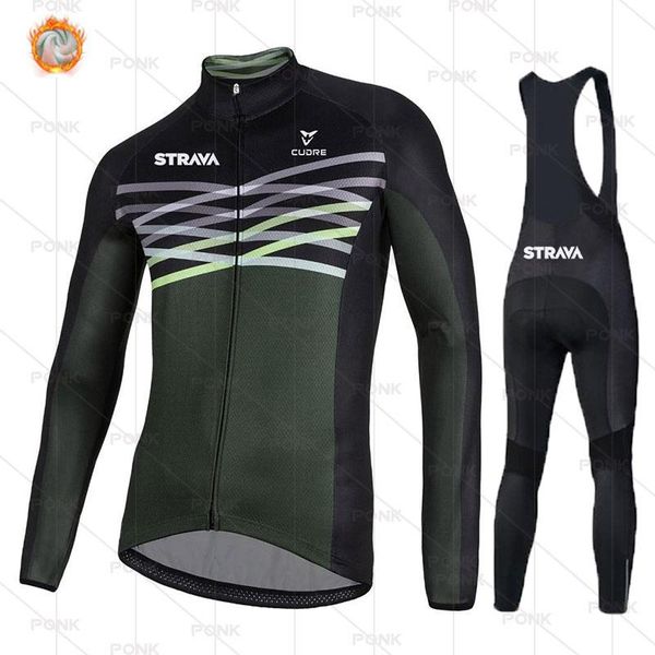 racing sets strava winter thermal fleece long sleeve cycling jersey set bib pants ropa ciclismo bicycle clothing mtb bike men clothes suit, Black;blue
racing sets strava winter thermal fleece long sleeve cycling jersey set bib pants ropa ciclismo bicycle clothing mtb bike men clothes suit, Black;blue