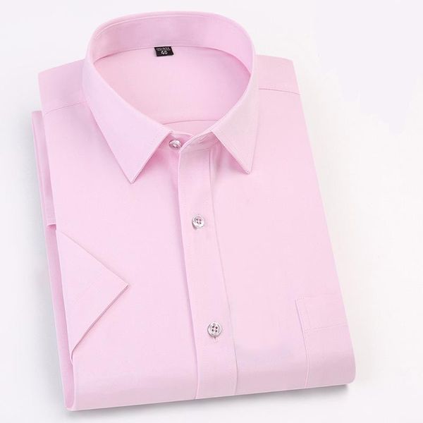men's casual shirts pink solid shirt mens slim short sleeve for men work formal business camisa non iron chemise homme, White;black
men's casual shirts pink solid shirt mens slim short sleeve for men work formal business camisa non iron chemise homme, White;black