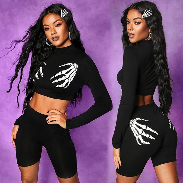 2021 new turtleneck crop and shorts for black gothic two piece set tracksuit jogging suits women matching sets fall c384 bg8x, White
2021 new turtleneck crop and shorts for black gothic two piece set tracksuit jogging suits women matching sets fall c384 bg8x, White