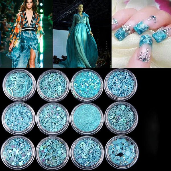 nail art decorations 12 pcs aquamarine series mix snowflake heart star sequins shining glitter powder rhinestone tips decoration, Silver;gold
nail art decorations 12 pcs aquamarine series mix snowflake heart star sequins shining glitter powder rhinestone tips decoration, Silver;gold