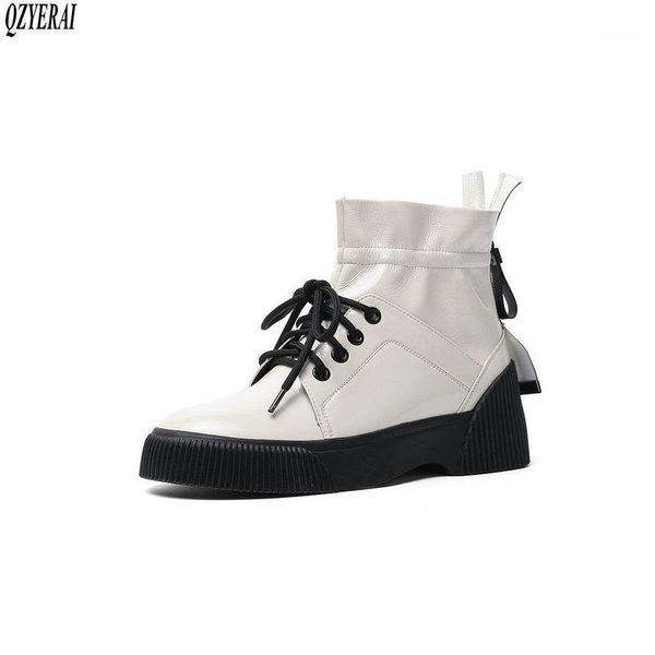 boots qzyerai autumn winter genuine leather ankle short women the increased lace-up female fashion size 34-421, Black
boots qzyerai autumn winter genuine leather ankle short women the increased lace-up female fashion size 34-421, Black