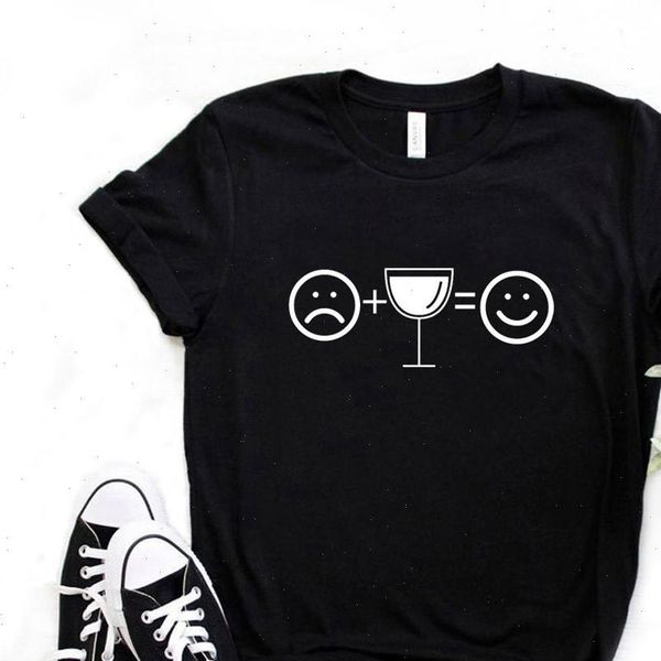 women t shirt sad wine happy print tshirt short sleeve o neck loose t shirt ladies causal tee shirt clothes, White
women t shirt sad wine happy print tshirt short sleeve o neck loose t shirt ladies causal tee shirt clothes, White
