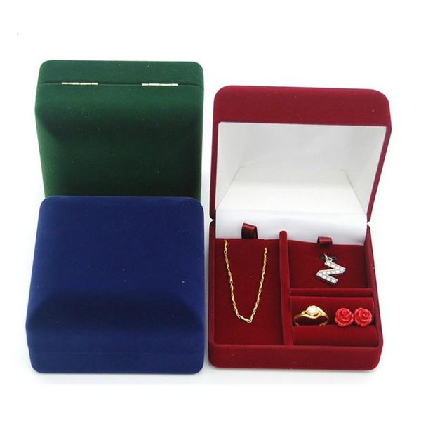 jewelry pouches, bags 9*9*5.4cm red/green/blue velvet multifunctional jewlery box ring pendant necklace display holder organizer storage, Pink;blue
jewelry pouches, bags 9*9*5.4cm red/green/blue velvet multifunctional jewlery box ring pendant necklace display holder organizer storage, Pink;blue