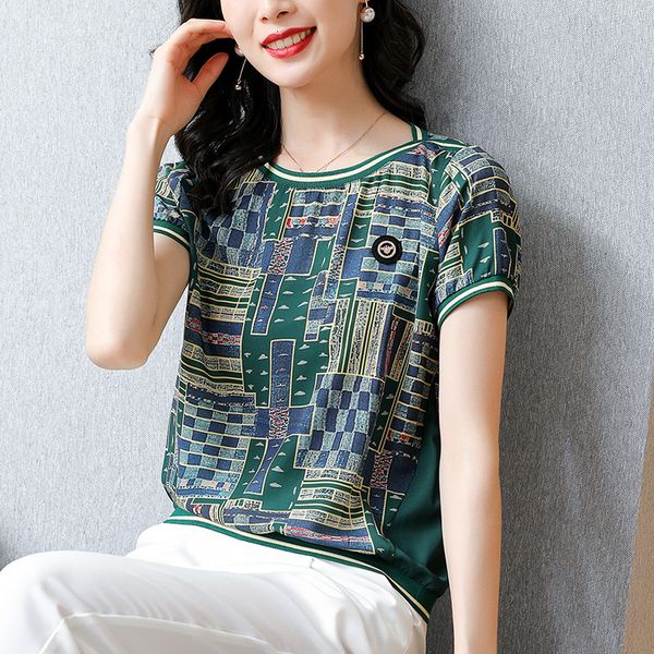 short-sleeved female mother cotton summer old middle-aged fashionable western style t-shirt big yards loose half sleeve bod iujo, White
short-sleeved female mother cotton summer old middle-aged fashionable western style t-shirt big yards loose half sleeve bod iujo, White