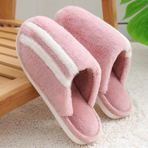 slippers autumn winter women men plus size thick warm fur slides shoes indoor non-slip plush house ladies vt1314, Black
slippers autumn winter women men plus size thick warm fur slides shoes indoor non-slip plush house ladies vt1314, Black