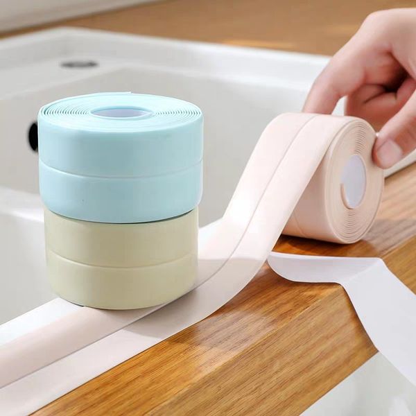 3.2mx38mm self pvc sink bath sealing white tape strip waterproof bathroom bathroom shower wall kitchen adhesive sticker for rsaor 
3.2mx38mm self pvc sink bath sealing white tape strip waterproof bathroom bathroom shower wall kitchen adhesive sticker for rsaor
