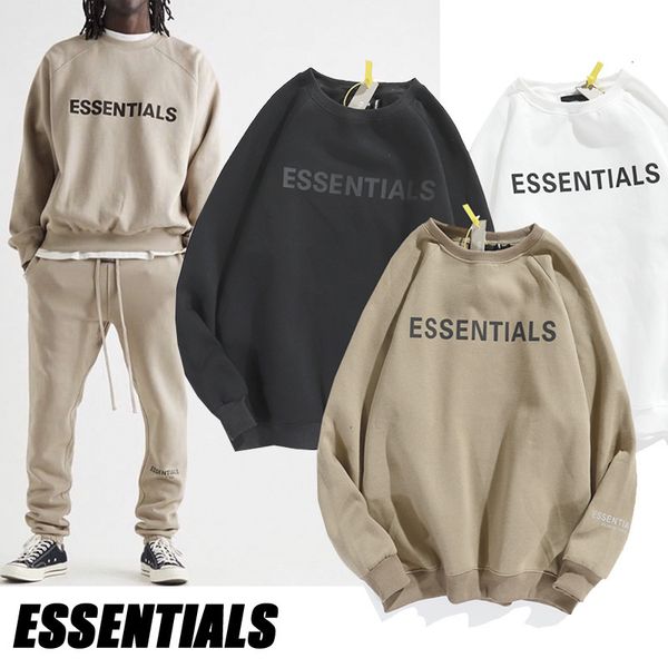fear of god fog double thread essentials solid color cotton raglan round neck three dimensional rubber label sweater, Black
fear of god fog double thread essentials solid color cotton raglan round neck three dimensional rubber label sweater, Black
