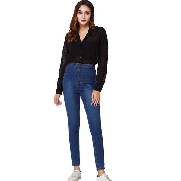 women's jeans four seasons wearable mid-rise stretch washed slim elasticated female sports running leisure denim trousers, Blue
women's jeans four seasons wearable mid-rise stretch washed slim elasticated female sports running leisure denim trousers, Blue