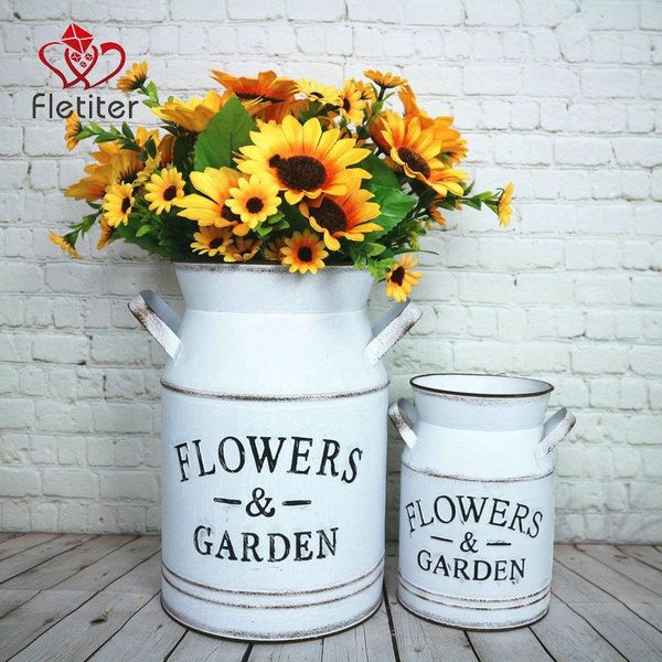 fletiter vintage farmhouse vase,metal galvanized milk can,shabby chic flowers jug,country rustic decorative buckets home decor
fletiter vintage farmhouse vase,metal galvanized milk can,shabby chic flowers jug,country rustic decorative buckets home decor