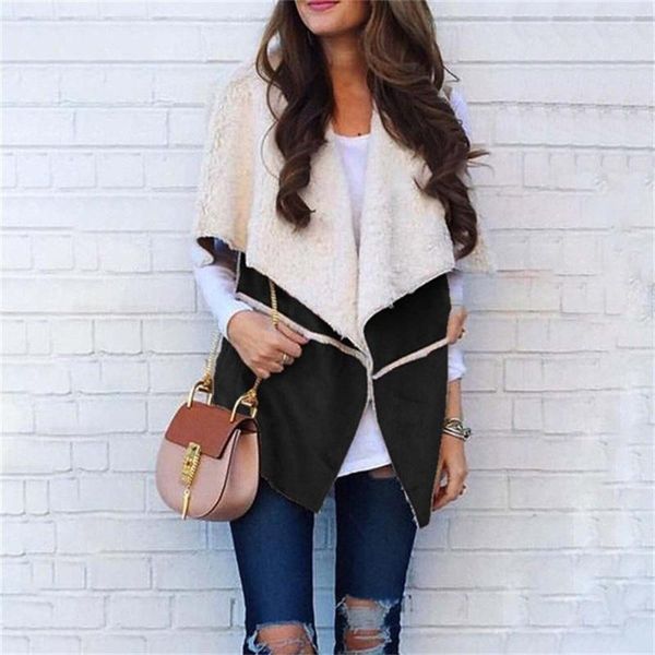 women's vests women solid color stand jacket plush harajuku sleeveless vest loose pocket casual zipper autumn winter korean fashion coa, Black;white
women's vests women solid color stand jacket plush harajuku sleeveless vest loose pocket casual zipper autumn winter korean fashion coa, Black;white