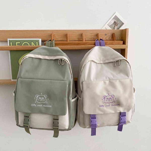 popular hit color womwn backpacks bear embroidery school knapsack for teenager girls large capacity canvas rucksacks y1105
popular hit color womwn backpacks bear embroidery school knapsack for teenager girls large capacity canvas rucksacks y1105