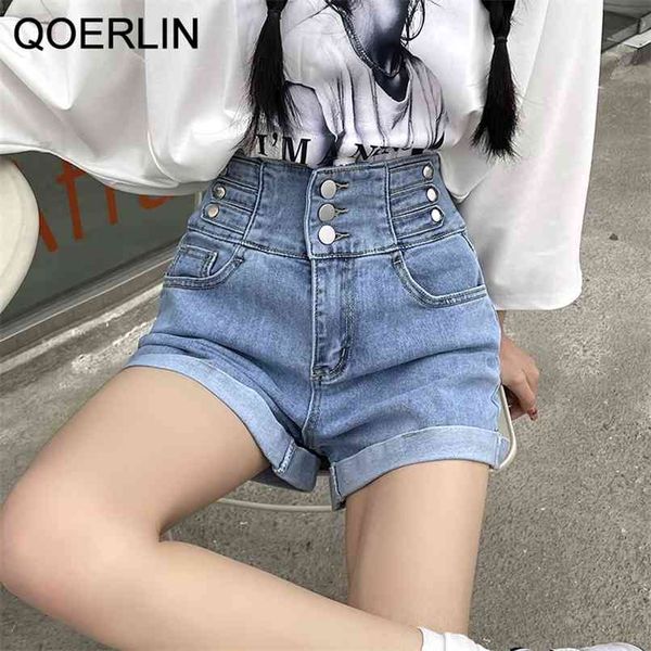 stylish single breasted button denim shorts summer loose wide leg a-line high waist jeans streetwear 210601, White;black
stylish single breasted button denim shorts summer loose wide leg a-line high waist jeans streetwear 210601, White;black