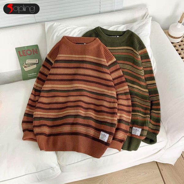 men's vests s stripe sweater thick coarse wool korean loose o-neck pullover sweaters men contrast color vintage casual, Black;white
men's vests s stripe sweater thick coarse wool korean loose o-neck pullover sweaters men contrast color vintage casual, Black;white