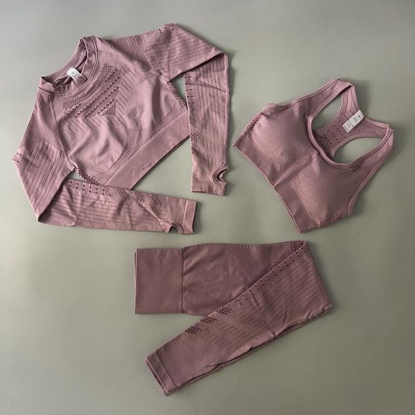 yoga outfit pink set seamless women's tracksuit hole design long sleeve crop sport bra high waist leggings women sportswear gym
yoga outfit pink set seamless women's tracksuit hole design long sleeve crop sport bra high waist leggings women sportswear gym