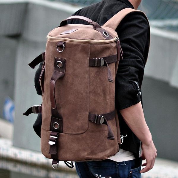 school bags canvas schoolbag leisure outdoor travel bag large capacity multifunctional cylinder men's korean style vintage leather back
school bags canvas schoolbag leisure outdoor travel bag large capacity multifunctional cylinder men's korean style vintage leather back
