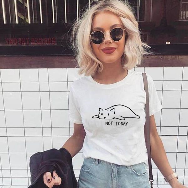 not today cute cat print women tshirt casual funny casual white loose t shirt for lady girl tee hipster women's clothing
not today cute cat print women tshirt casual funny casual white loose t shirt for lady girl tee hipster women's clothing