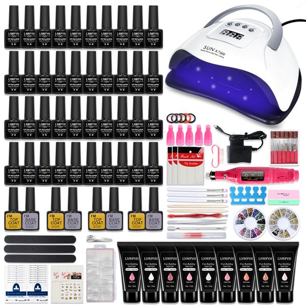 polish kit extension quick building gel new led lamp dryer & electric drill profession nail art tools set
polish kit extension quick building gel new led lamp dryer & electric drill profession nail art tools set