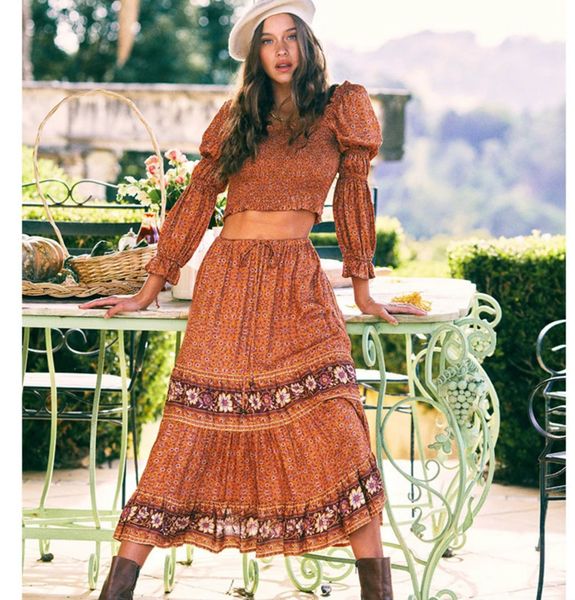 2021 new puff long sleeve crop women blouses shirts vintage floral print shirred autumn blouse casual rayon beach blusas 7n85, Black;brown
2021 new puff long sleeve crop women blouses shirts vintage floral print shirred autumn blouse casual rayon beach blusas 7n85, Black;brown