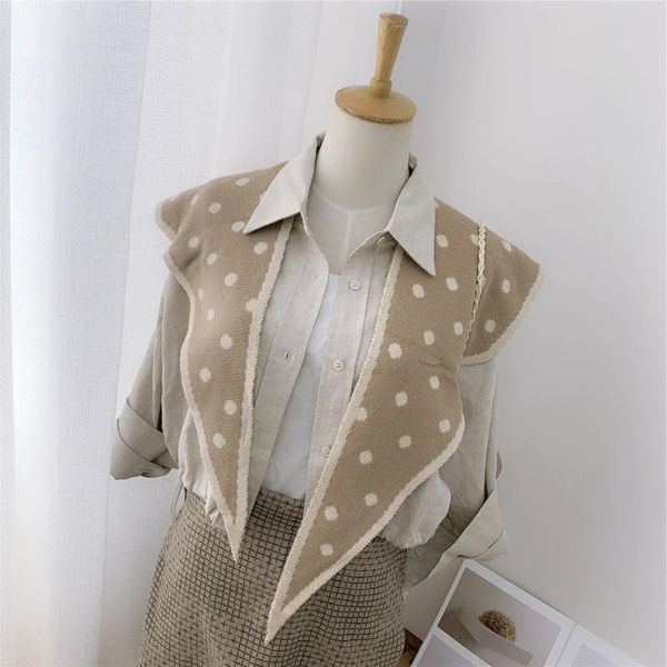 scarves knitted wool double-sided shawl scarf for women shoulder neck waistcoat warm fake collar wrap poncho, Blue;gray
scarves knitted wool double-sided shawl scarf for women shoulder neck waistcoat warm fake collar wrap poncho, Blue;gray