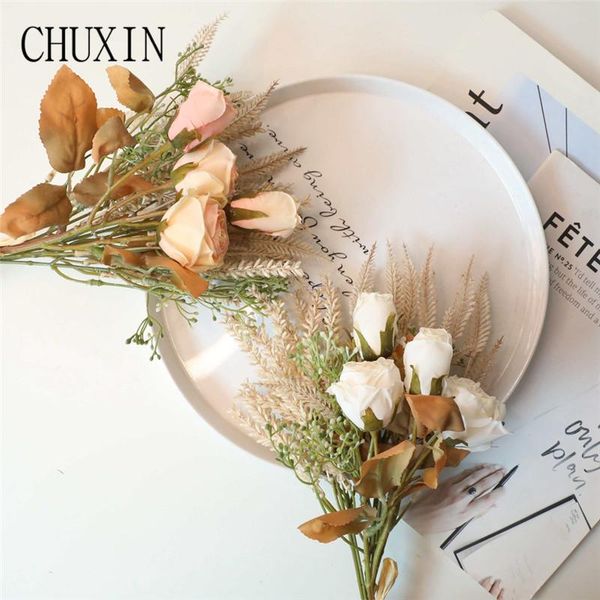 decorative flowers & wreaths artificial flower decoration rose dried grain bunch wedding family decor holding bouquet valentine's day c
decorative flowers & wreaths artificial flower decoration rose dried grain bunch wedding family decor holding bouquet valentine's day c